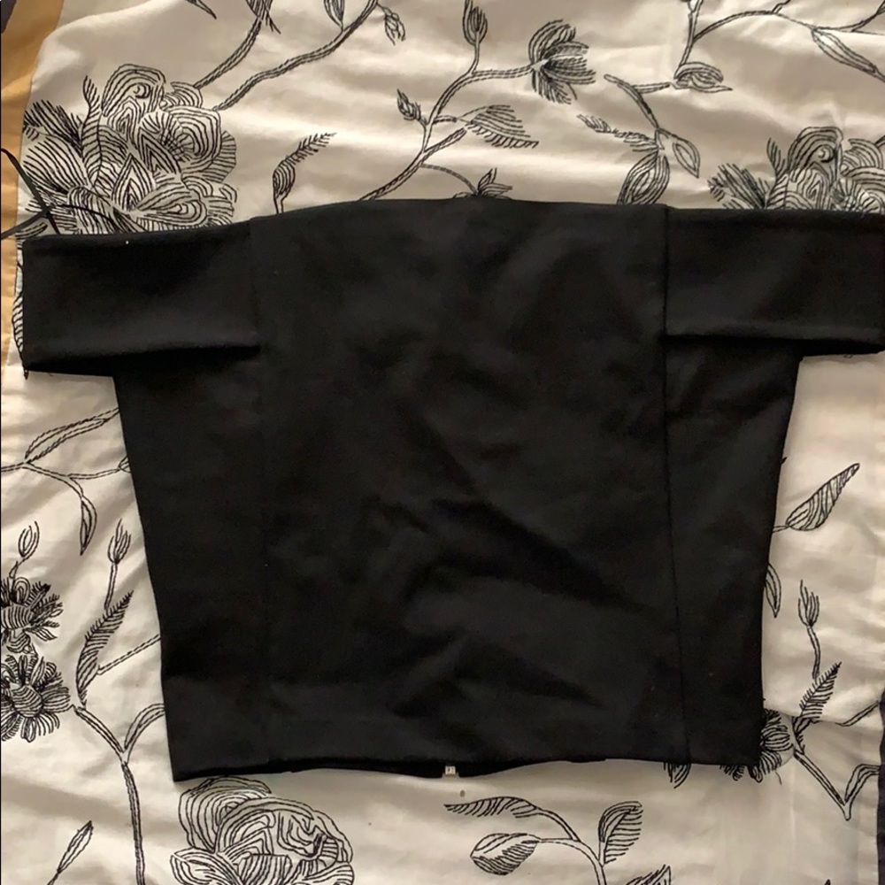 Black off the shoulder top